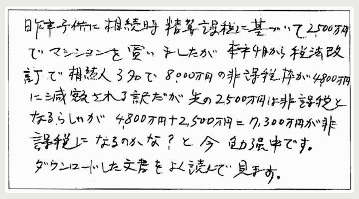 米田様感想